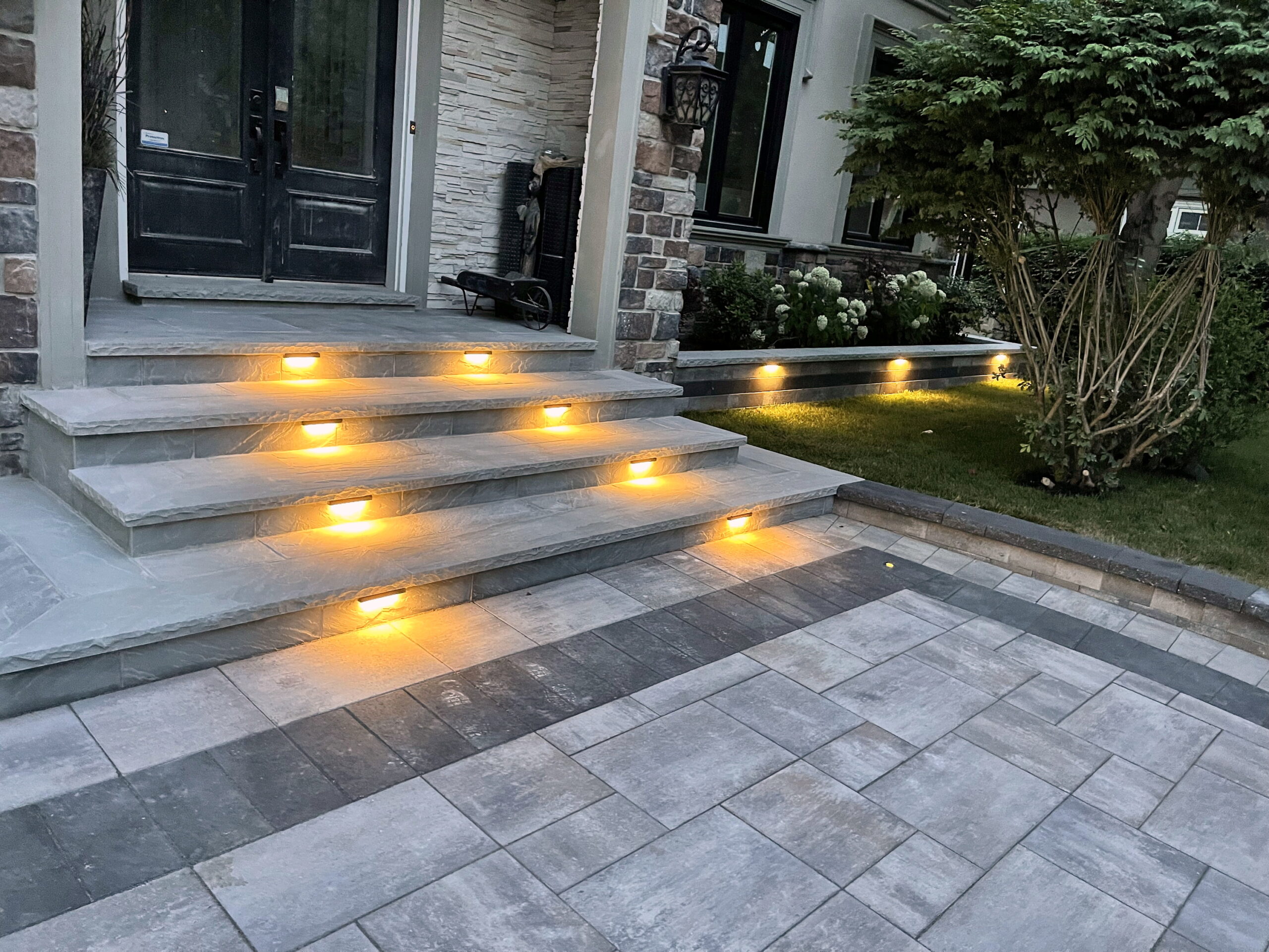 Illuminated entrance